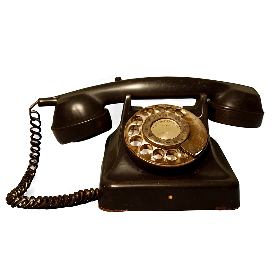 Aged Telephone Visual Png Psg91 PNG image