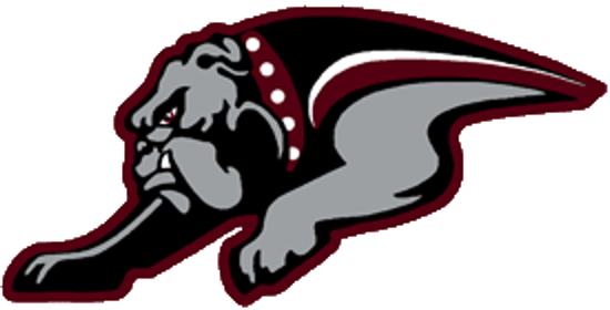 Aggressive Bulldog Mascot Graphic PNG image