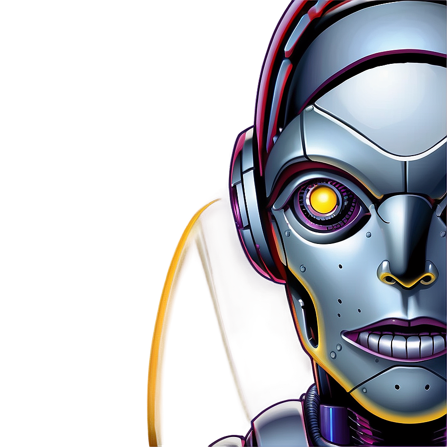 Ai Robot Head Illustration Png Cpg PNG image