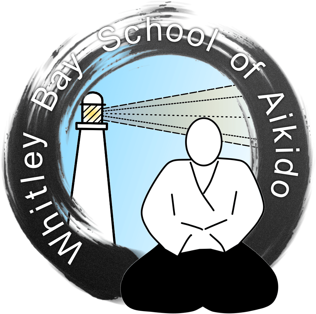 Aikido School Logowith Lighthouseand Figure PNG image