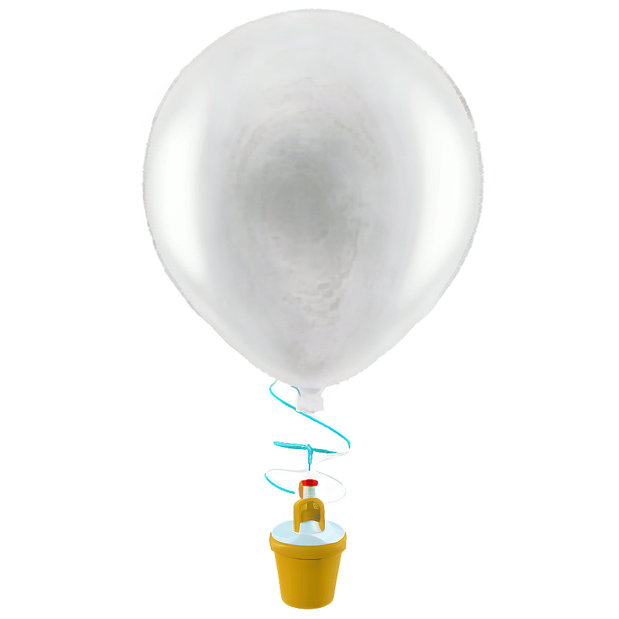 Air Filled White Balloon Png 48 PNG image