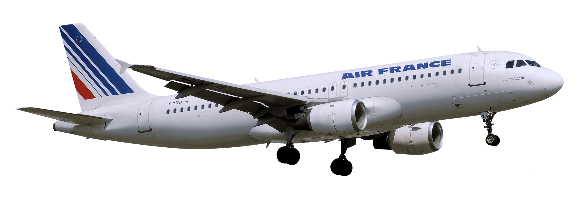 Air France Airbus A320 Midflight PNG image