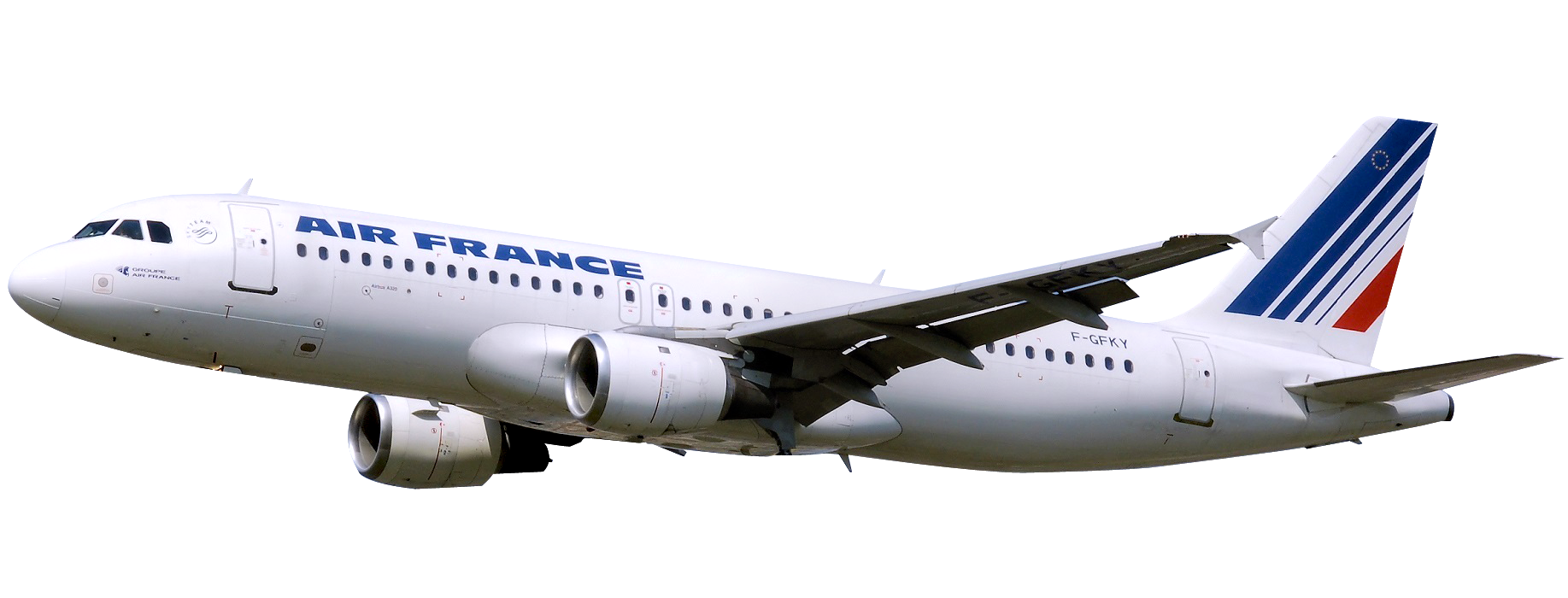 Air France Airbus In Flight PNG image