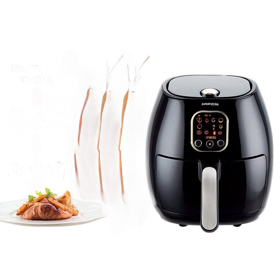 Air Fryer With Dual Cooking Zones Png 2 PNG image