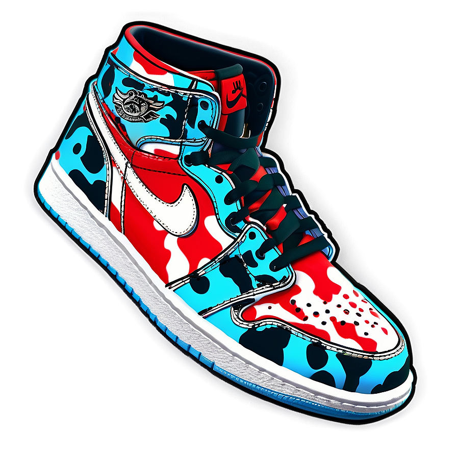 Air Jordan 1 Digital Camo Print Png 18 PNG image