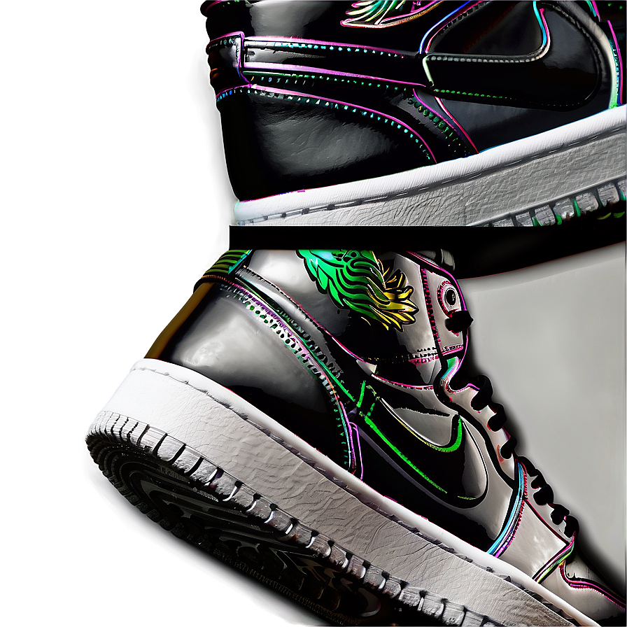 Air Jordan 1 Metallic Accents Png Ptu PNG image