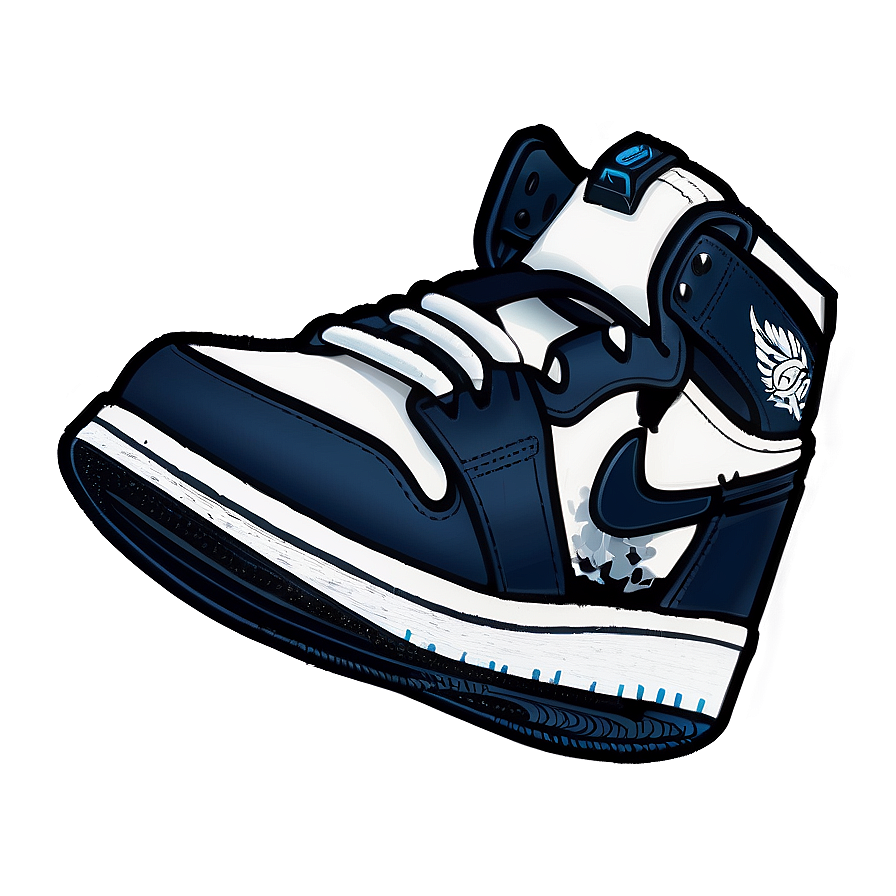 Air Jordan 1 Sneaker Png Wyr PNG image