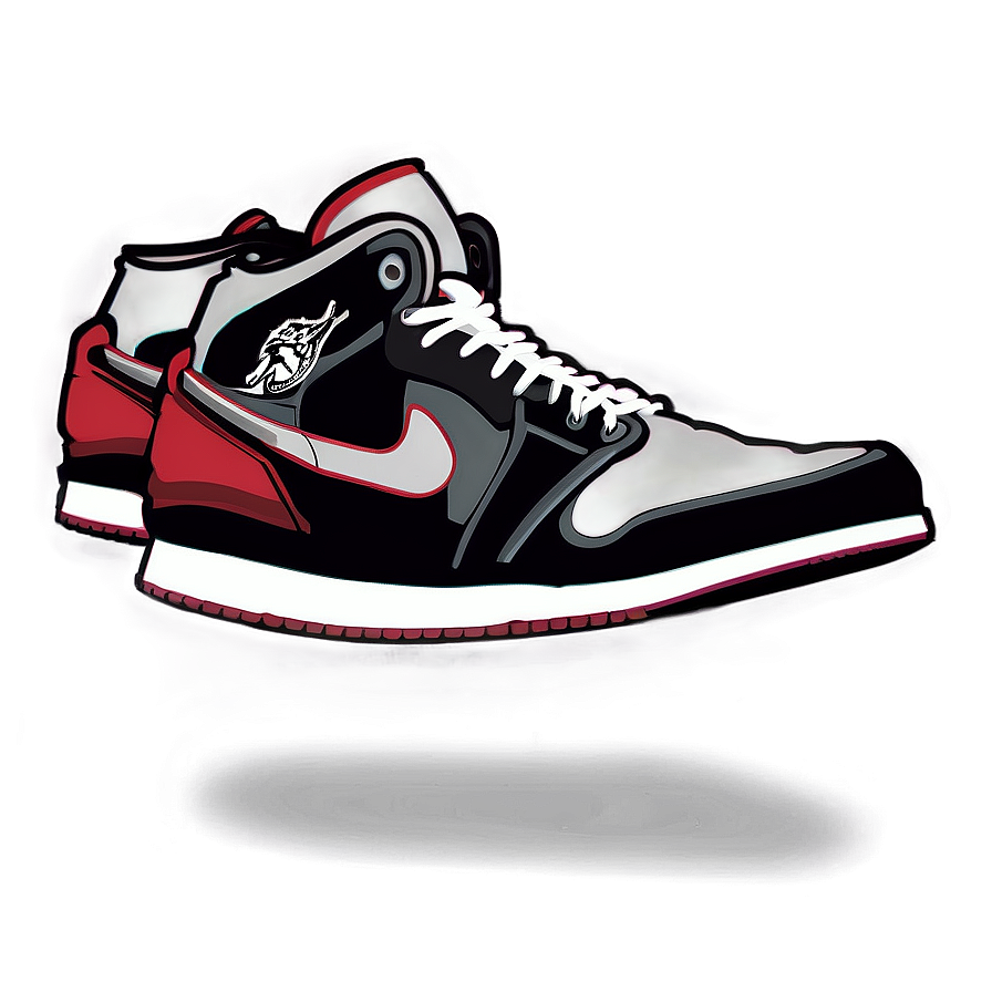 Air Jordan Sneaker Art Png Gnh42 PNG image