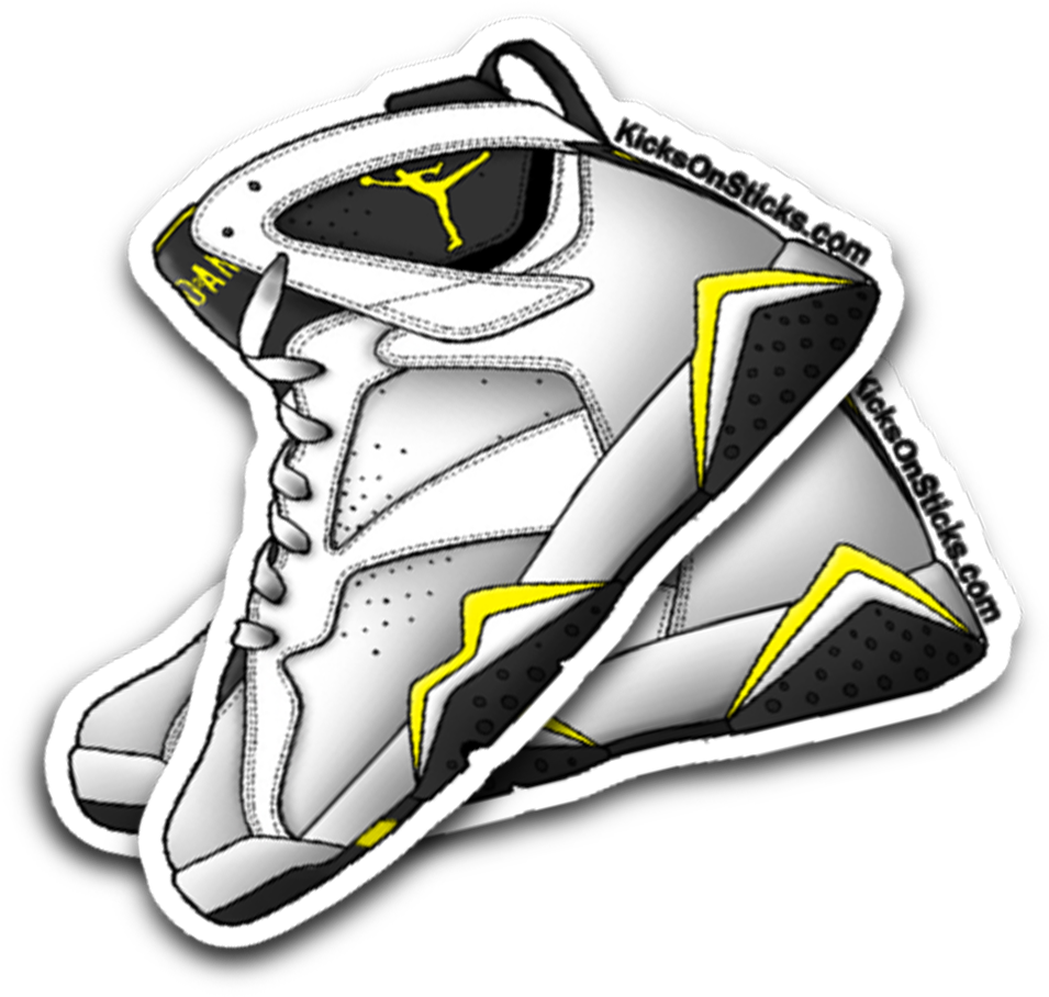 Air Jordan Sneaker Sticker Illustration PNG image