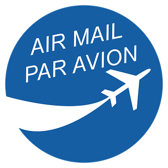 Air Mail Par Avion Sticker PNG image