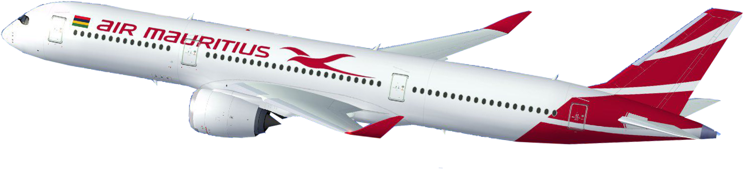 Air Mauritius Aircraft Profile PNG image