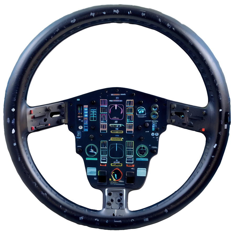 Aircraft Cockpit Steering Wheel Png 05252024 PNG image