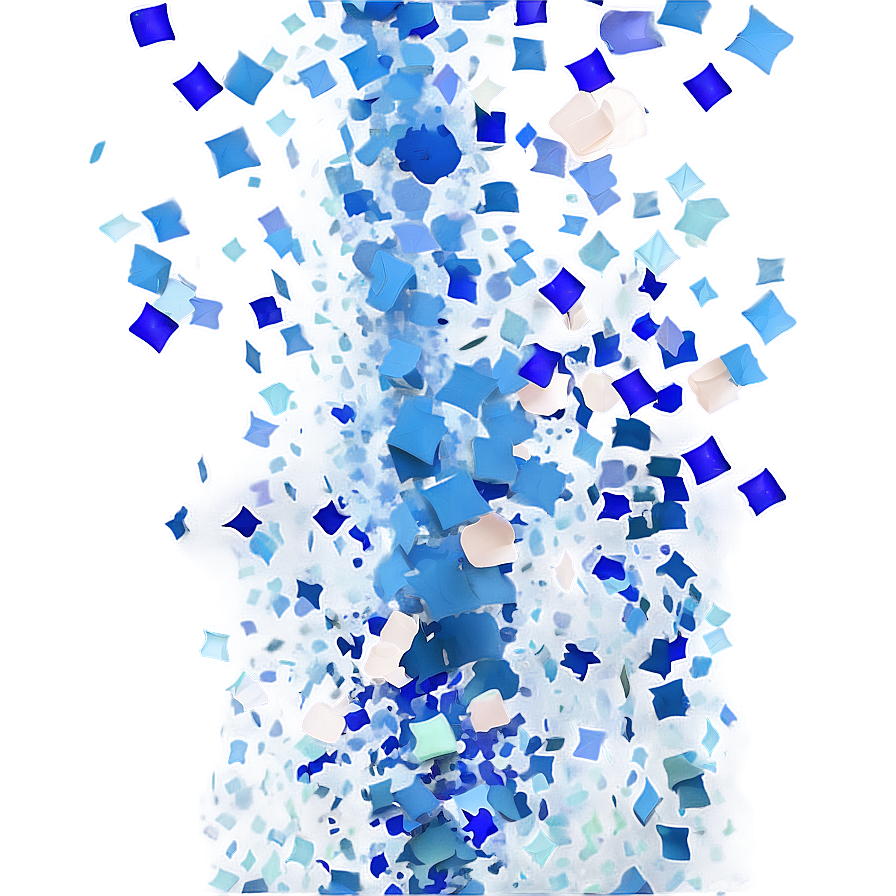 Airforce Blue Confetti Explosion Png 06262024 PNG image