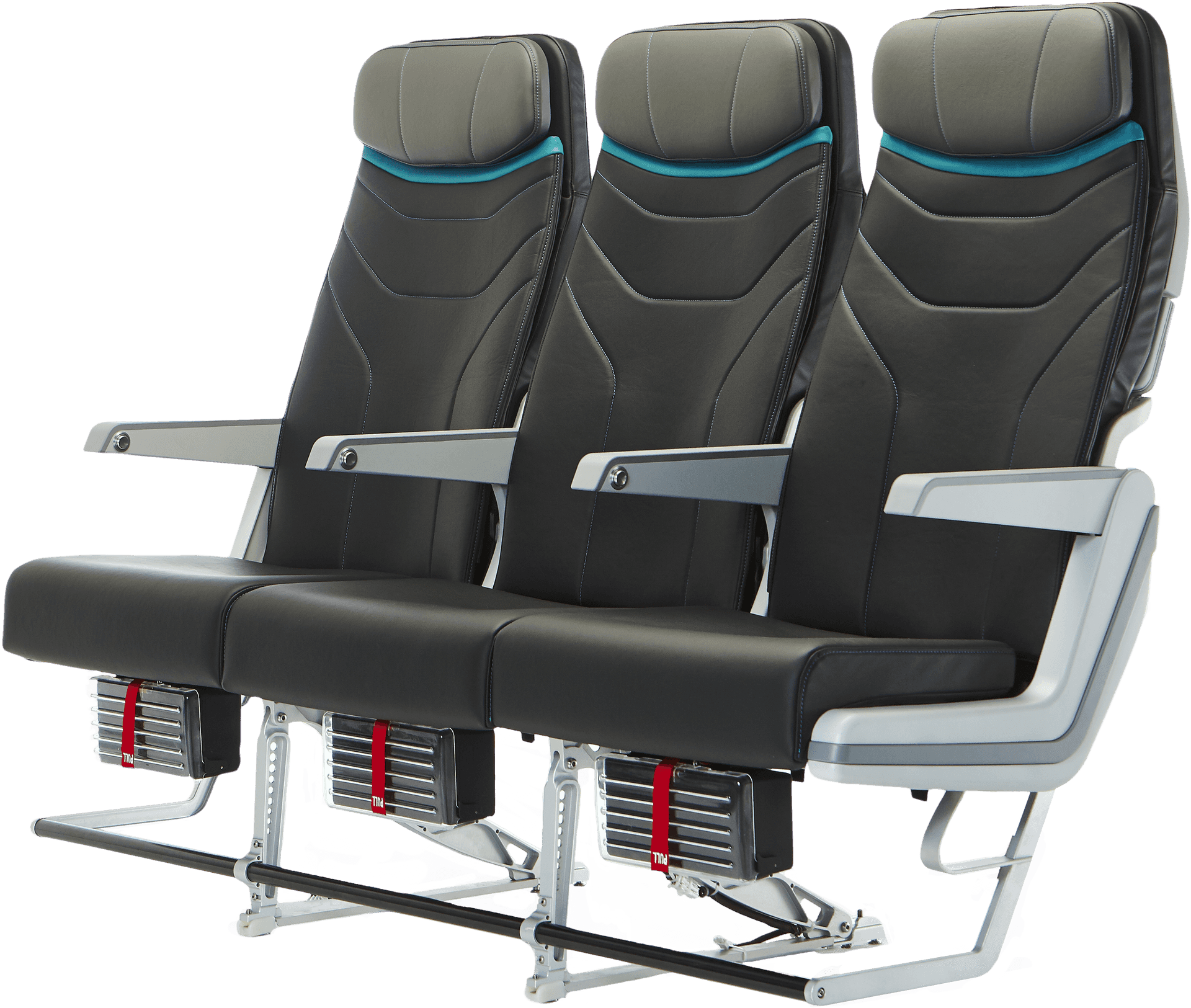 Airplane Seats Row Modern Design PNG image