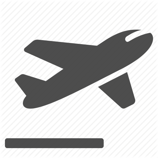Airplane Silhouette Icon PNG image
