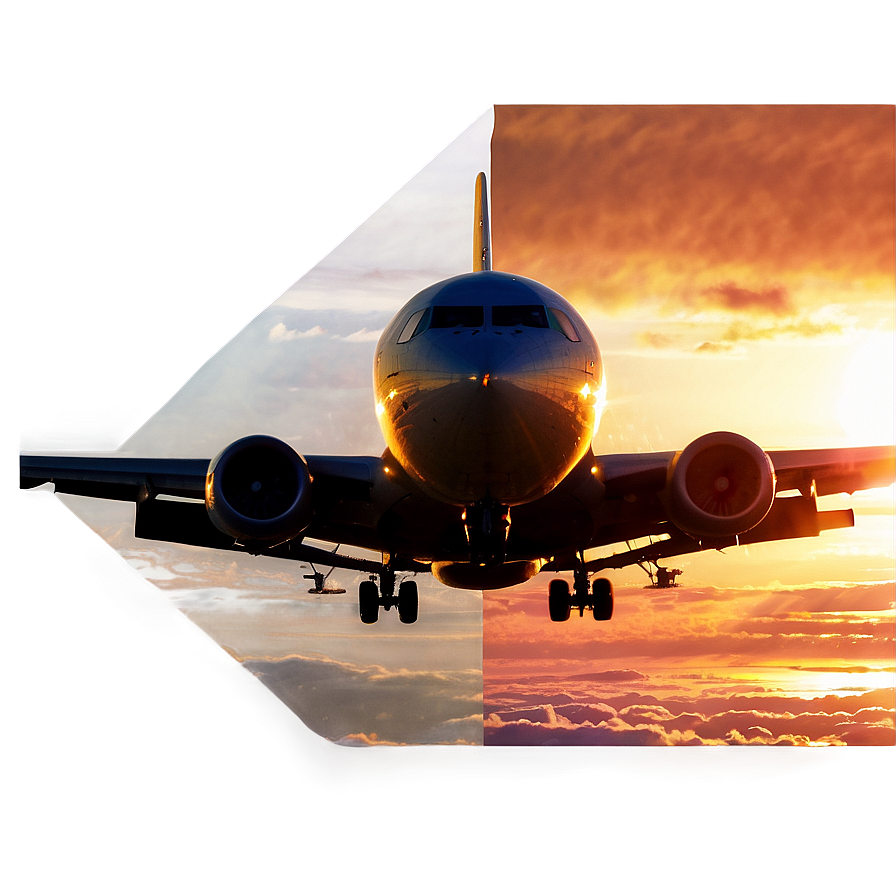 Airplane Sunset Png 93 PNG image