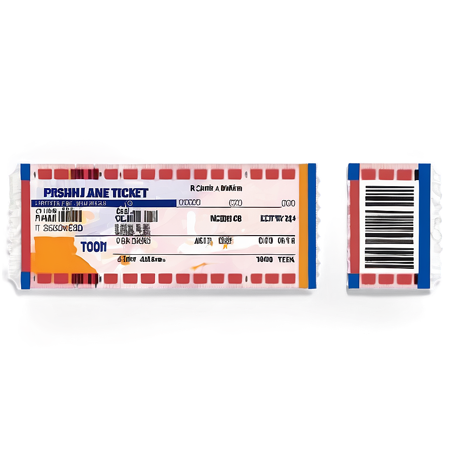 Airplane Ticket Png 7 PNG image