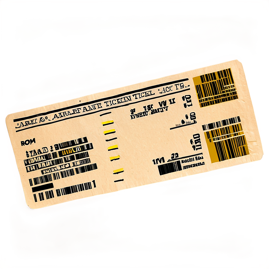 Airplane Ticket Png Gsi34 PNG image