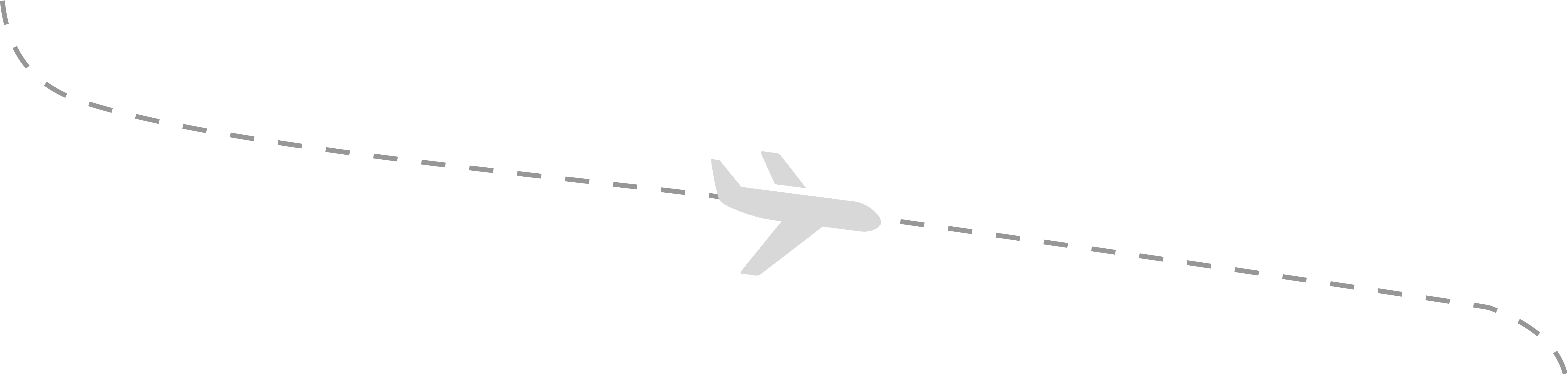 Airplane Travel Route Dotted Line PNG image