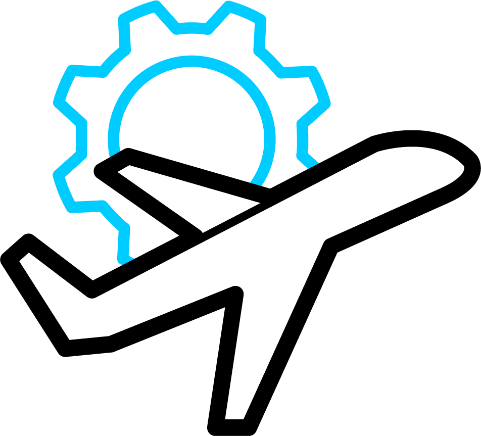 Airplane Travel Settings Icon PNG image