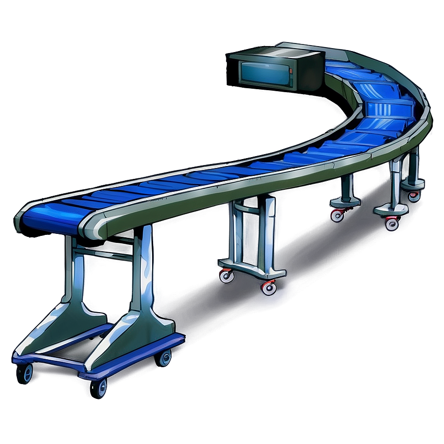 Airport Luggage Conveyor Belt Png 06212024 PNG image