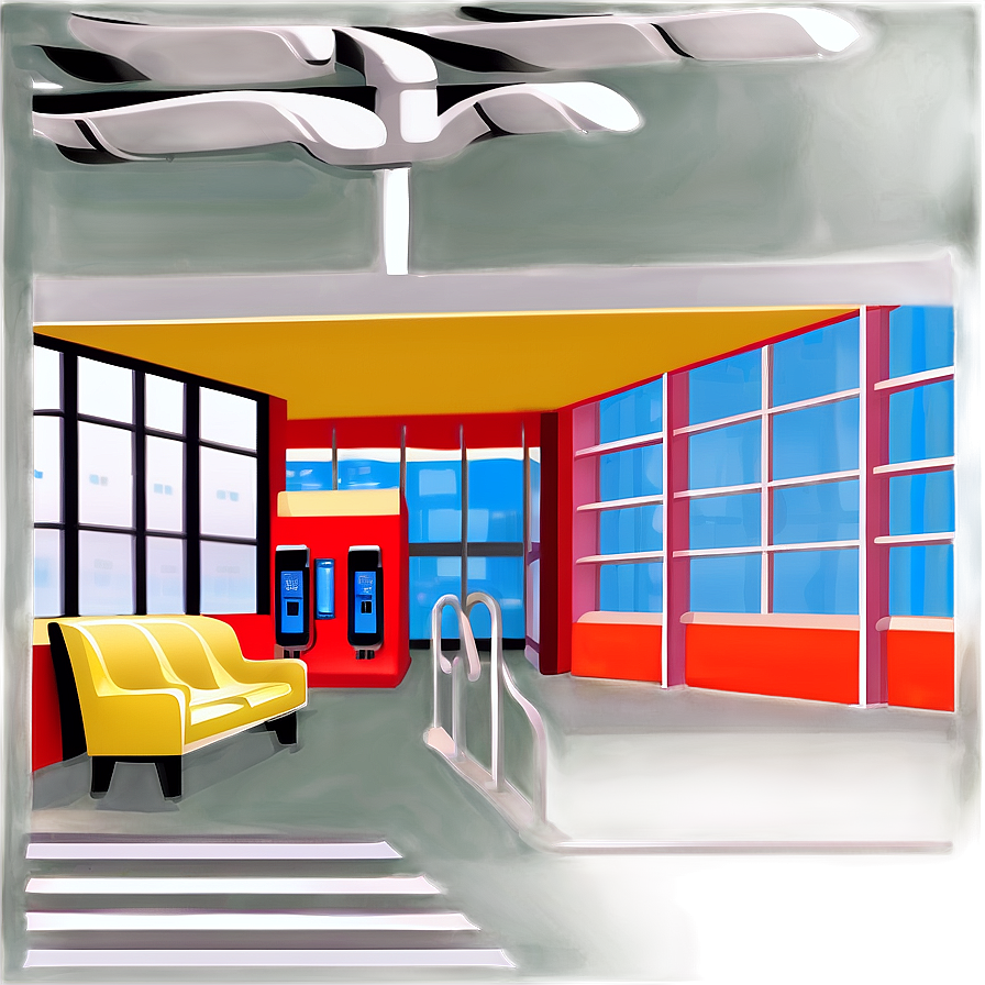 Airport Terminal Clipart Png 06252024 PNG image