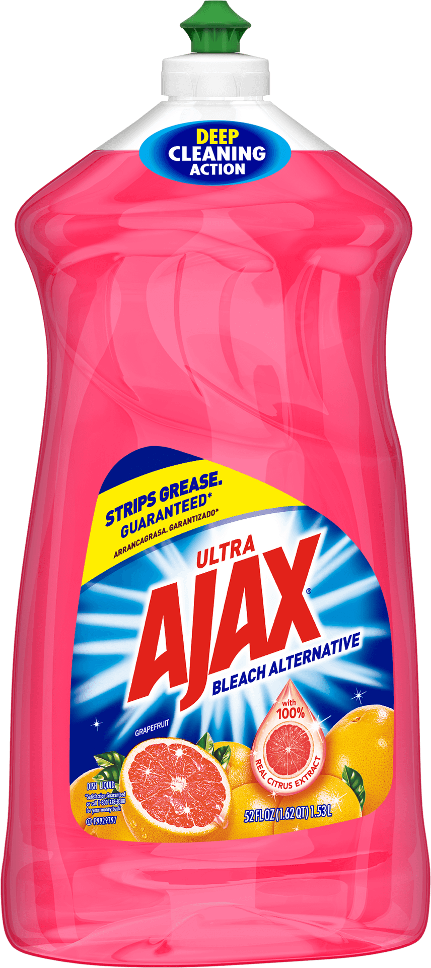 Ajax Grapefruit Bleach Alternative Dish Soap PNG image