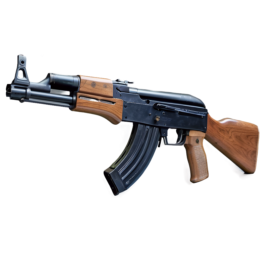 Ak 47 On White Background Png 05252024 PNG image