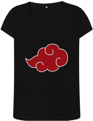Akatsuki Cloud Black T Shirt PNG image