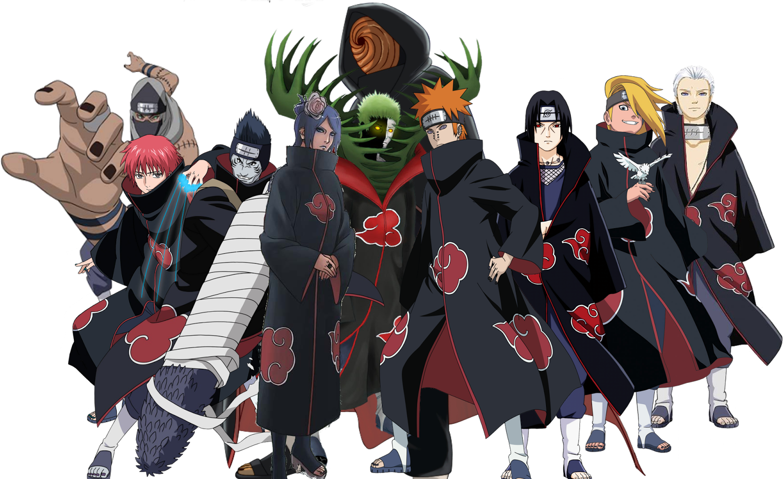 Akatsuki_ Group_ Naruto_ Anime PNG image