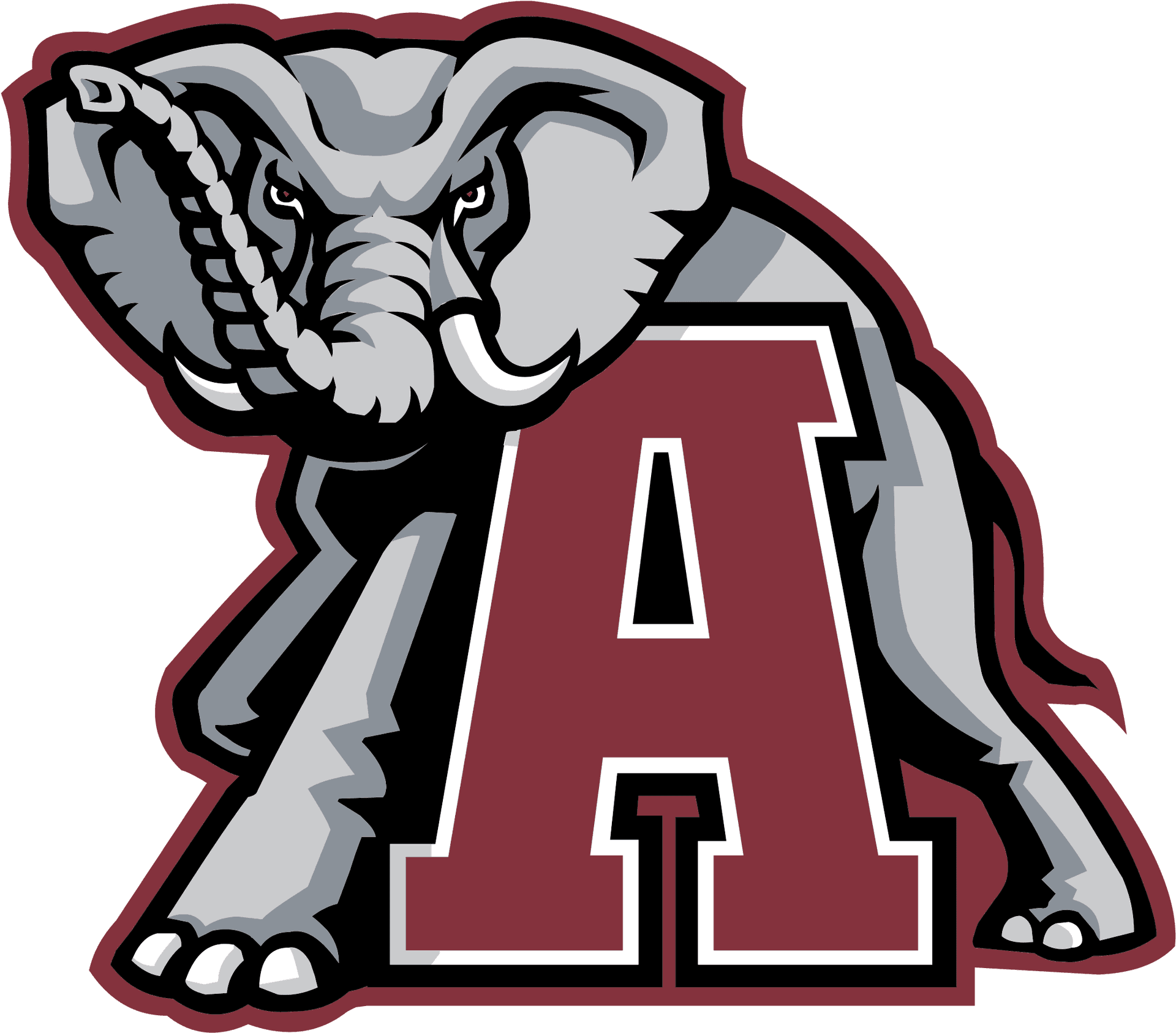 Alabama Crimson Tide Elephant Logo PNG image