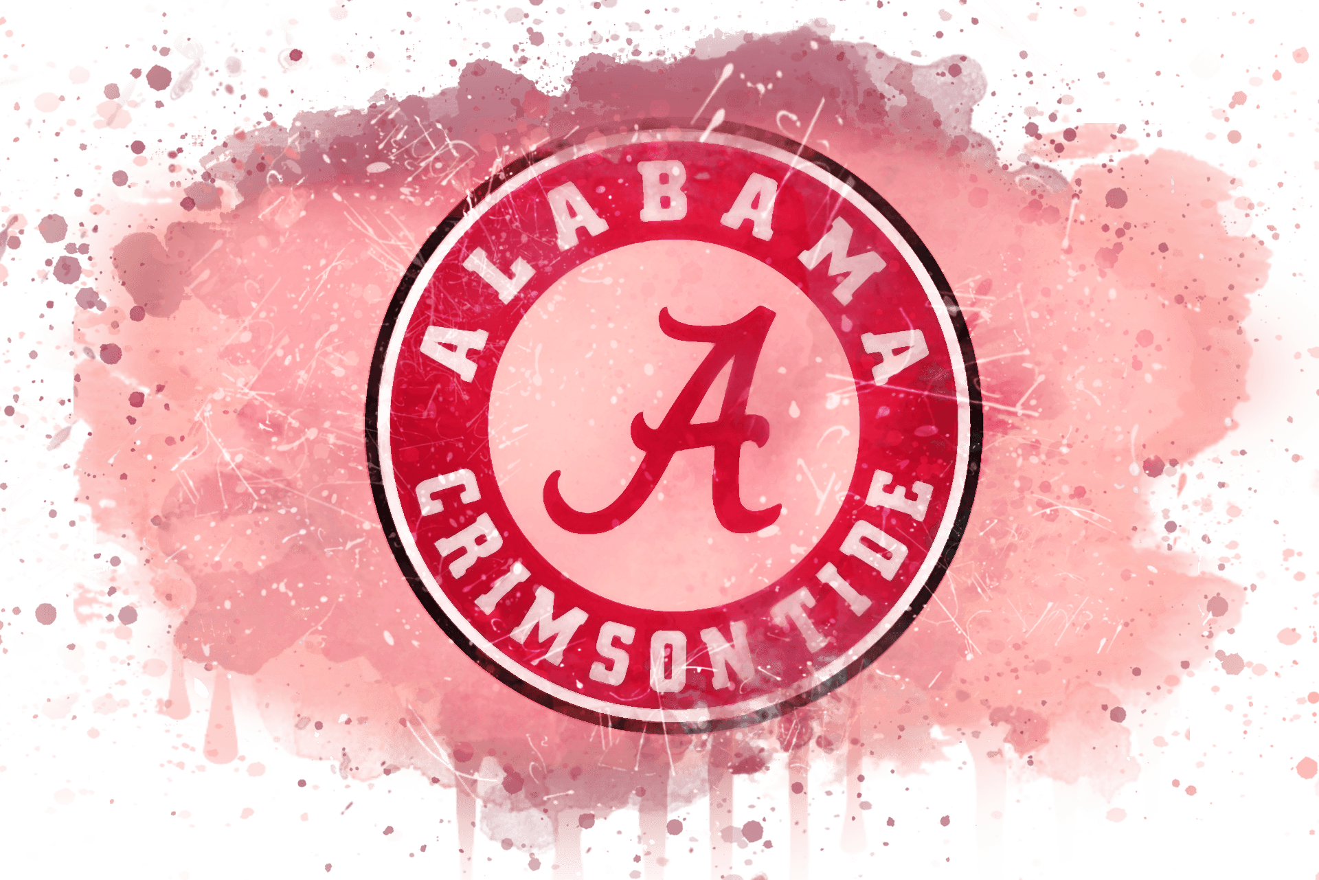 Alabama Crimson Tide Logo Artistic Background PNG image