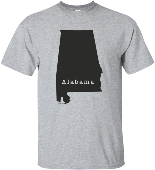 Alabama State Outline T Shirt PNG image