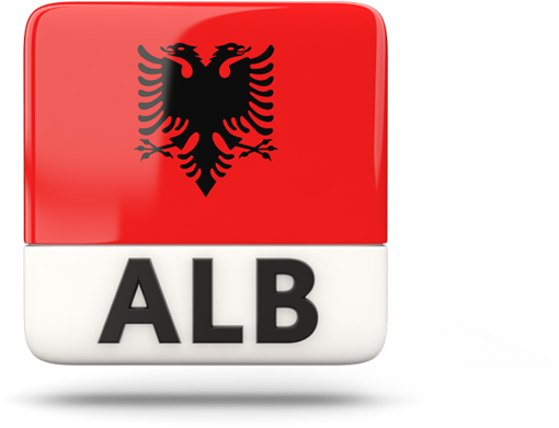 Albania Flag Keyboard Key PNG image