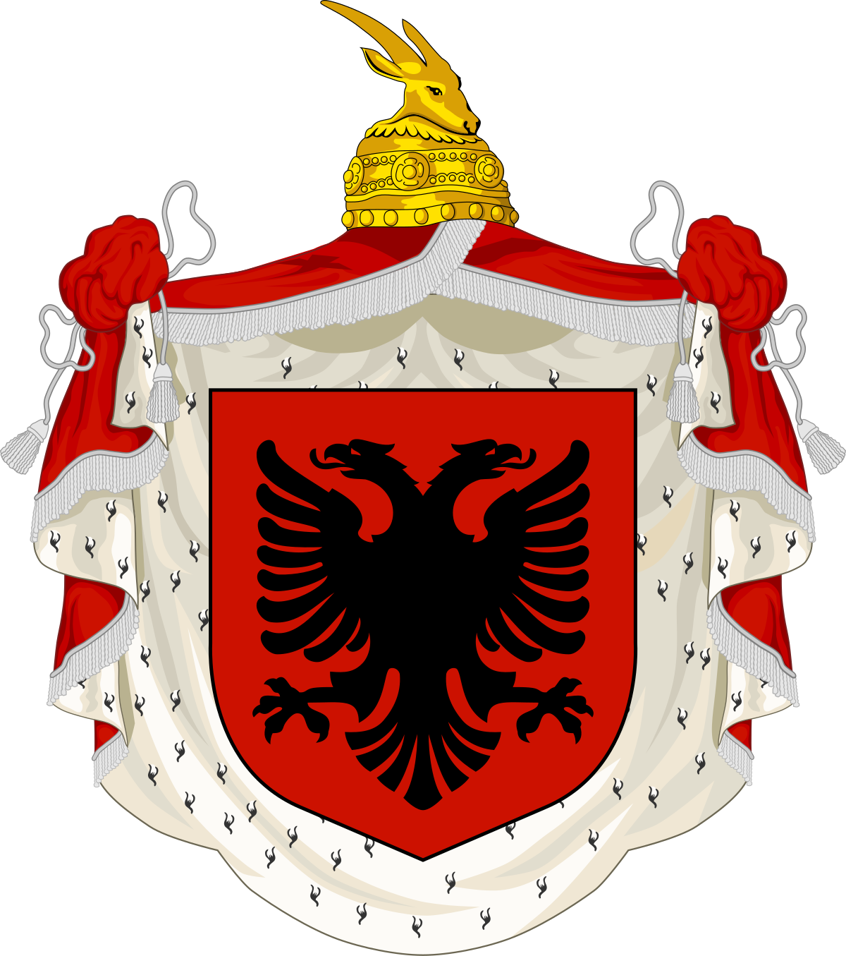 Albanian_ Coat_of_ Arms_ Illustration PNG image