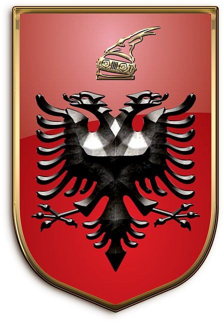 Albanian National Coatof Arms PNG image
