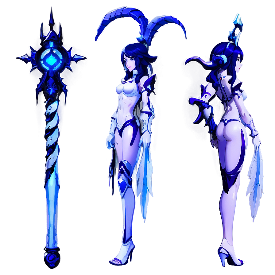 Albedo Holding Staff Png Txn88 PNG image