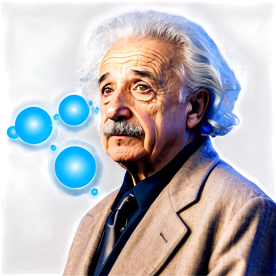 Albert Einstein In Thought Bubble Png Qpm33 PNG image