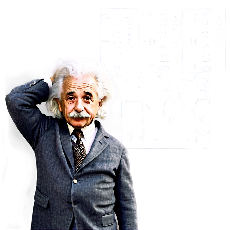 Albert Einstein With E=mc² Equation Png Cqc53 PNG image