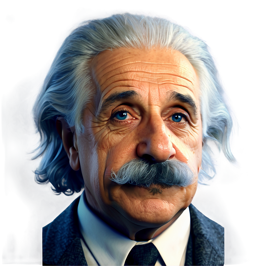 Albert Einstein With Mustache Png 06122024 PNG image