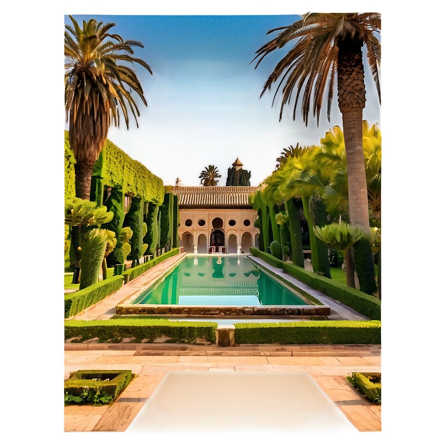 Alcazar Of Sevilla Gardens Png Vrx PNG image