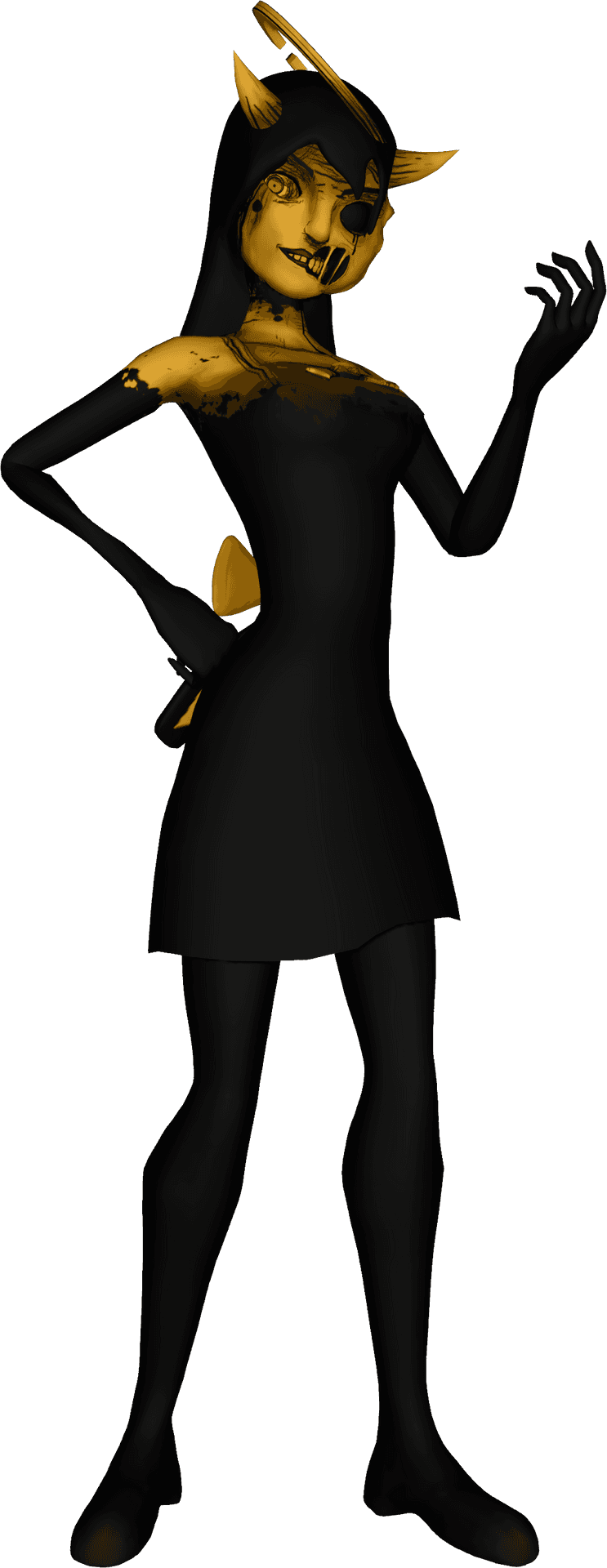 Alice Angel Bendy Character Pose PNG image