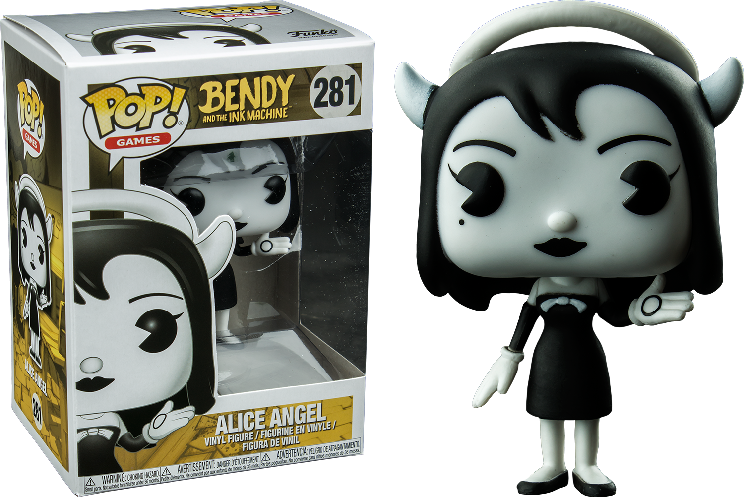 Alice Angel Funko Pop Bendyandthe Ink Machine PNG image