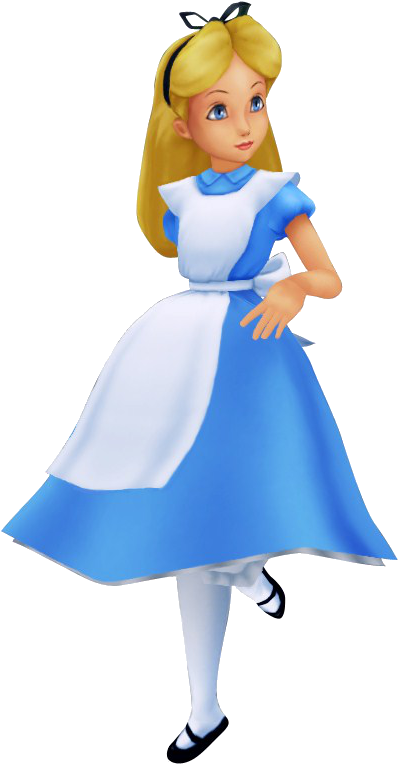 Alicein Wonderland Character Pose PNG image