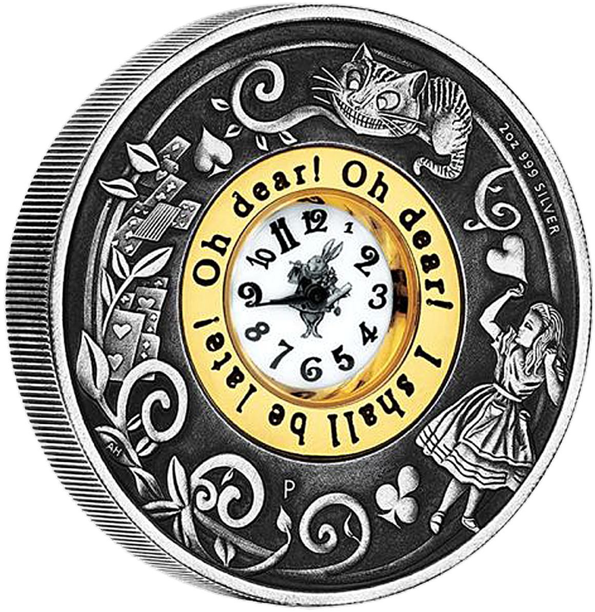 Alicein Wonderland Themed Coin PNG image