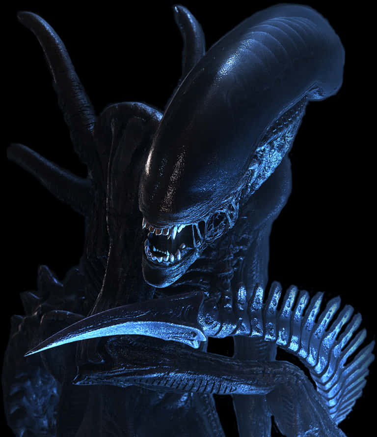 Alien Creature Portrait PNG image