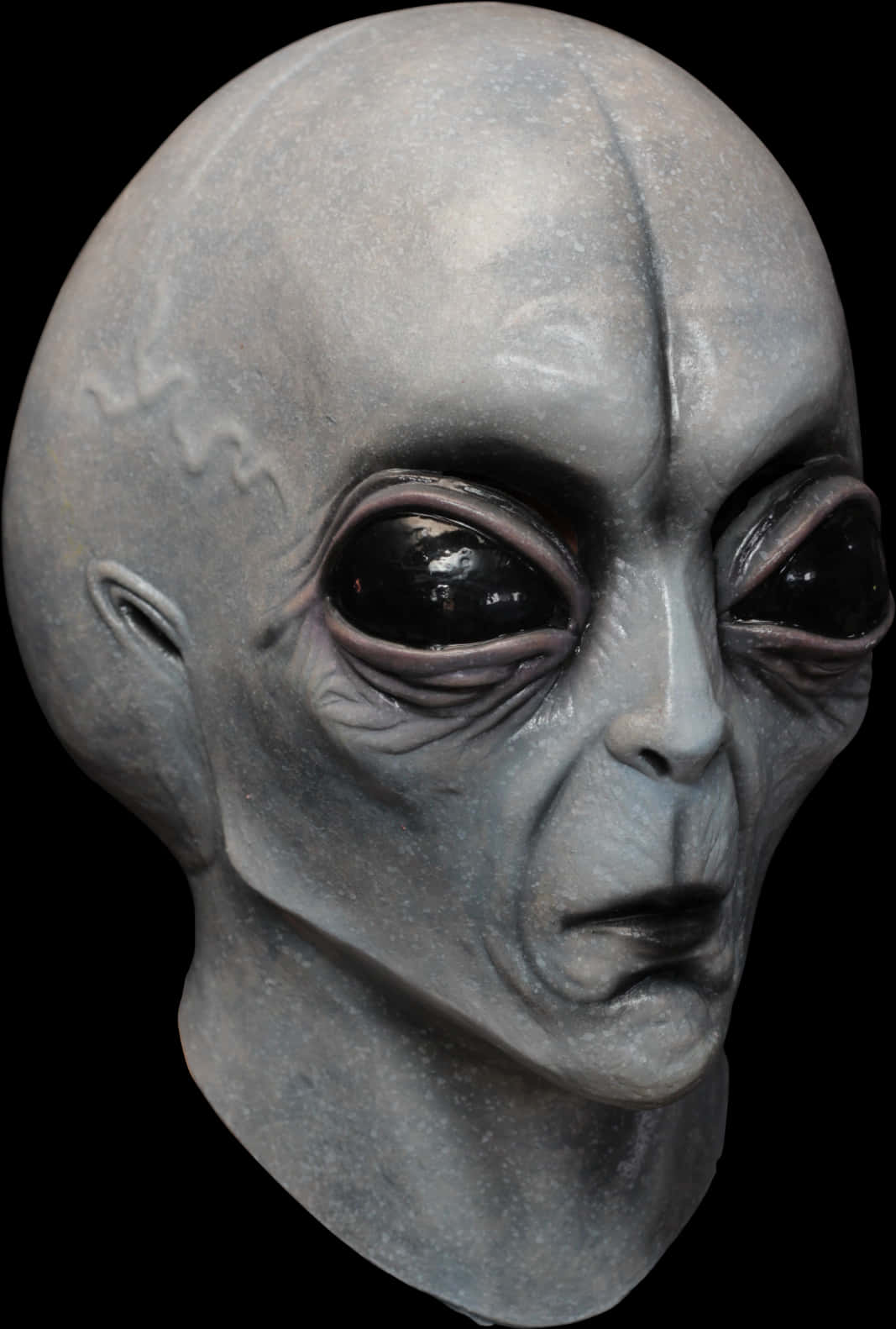 Alien Head Sculpture PNG image