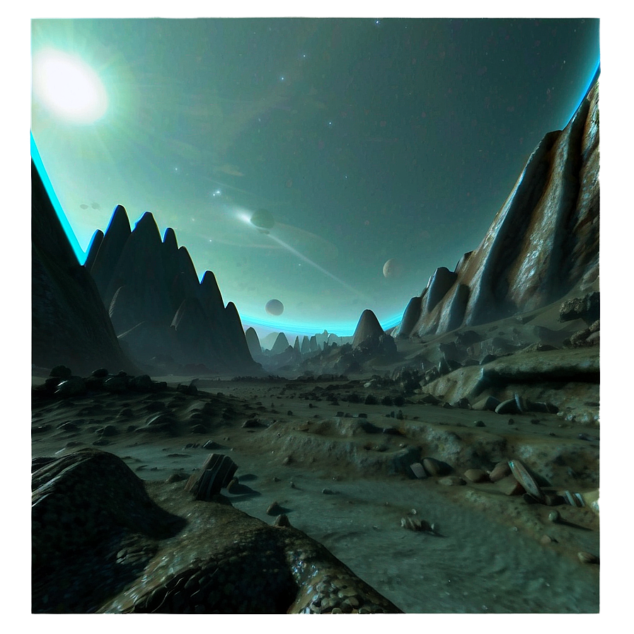 Alien Planet Landscape Png Rpk PNG image