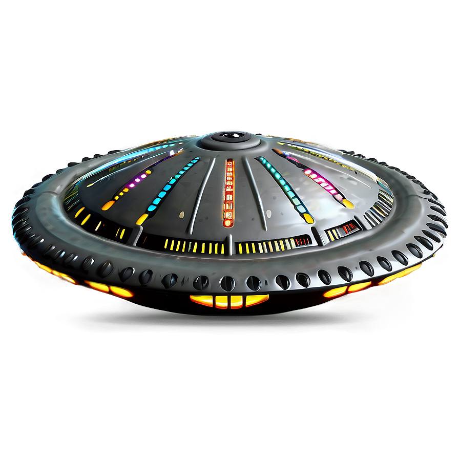 Alien Tech Flying Saucer Png 06202024 PNG image