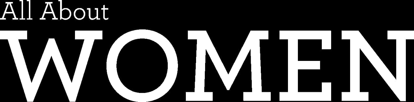 All About Women Text Logo PNG image